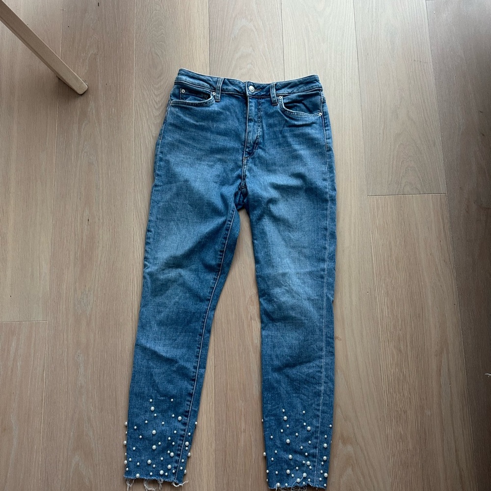 Women's Joe’s Blue Pearl Embellished Jeans Size 27
